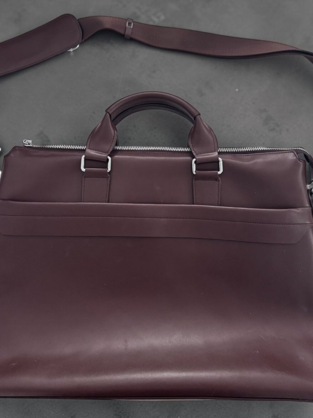 UsefulThingy Brown Leather Briefcase Laptop Bag